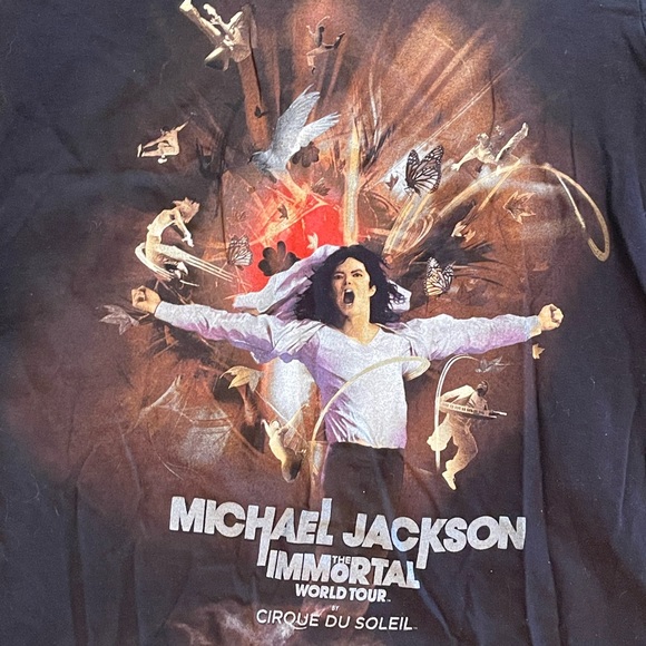 Michael Jackson Immortal World Tour Cirque de Soleil T-shirt Size Small - Picture 7 of 7